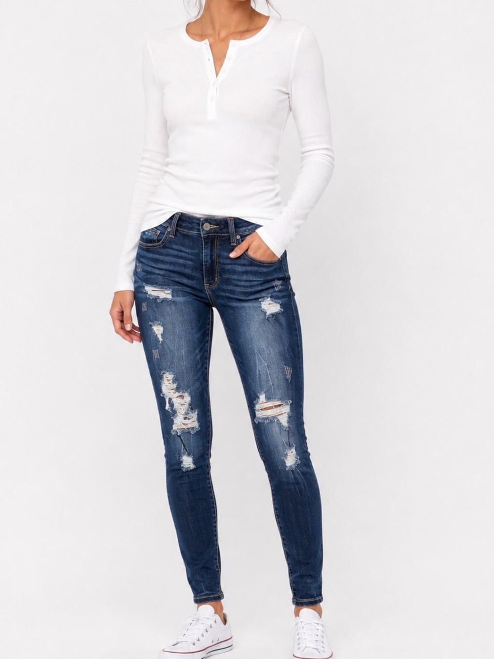 Buckle Black high rise ankle skinny jeans size 29